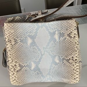 New Jil Sander top handle python bag